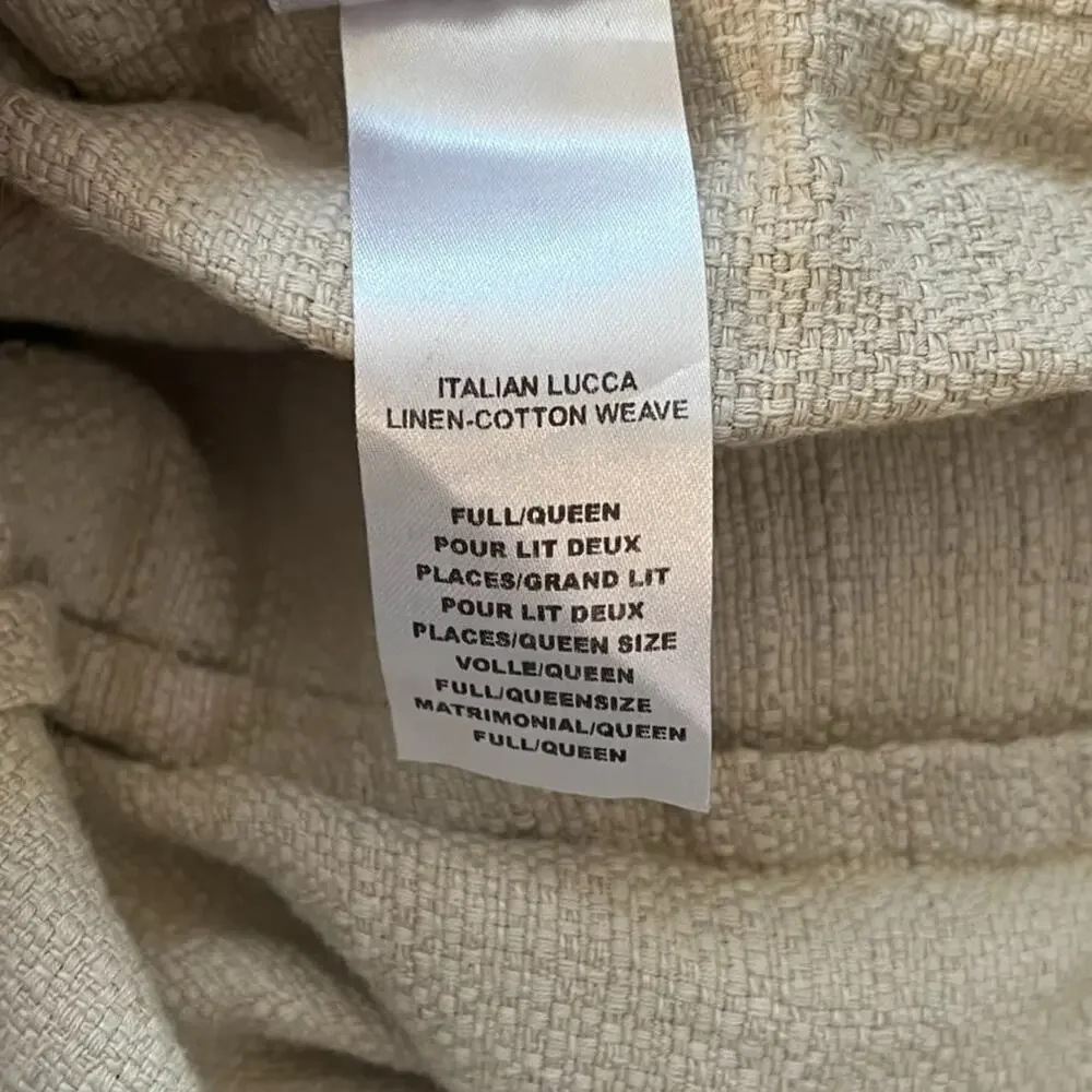 RH Restoration Hardware Italian Lucca Linen Cotton Weave Duvet Cover and shams